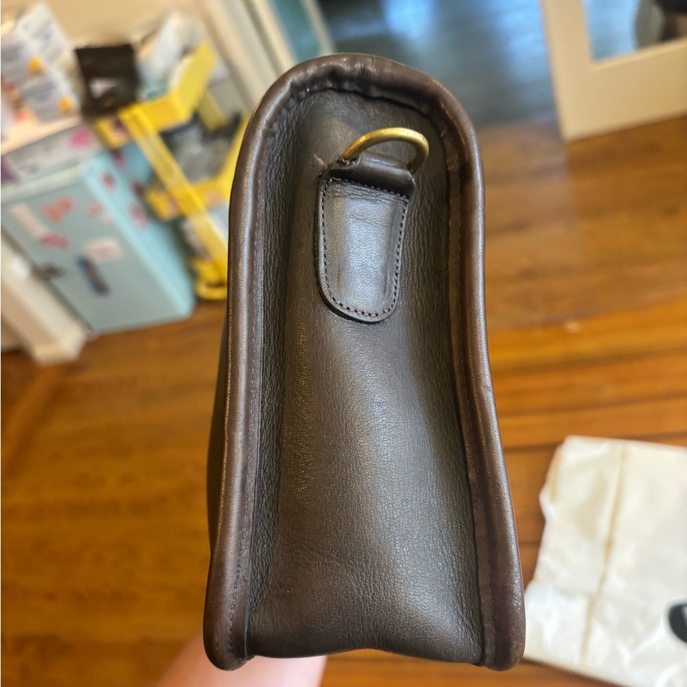 Vintage Grey Leather Coach Bag *no hangtag - Picture 10 of 13